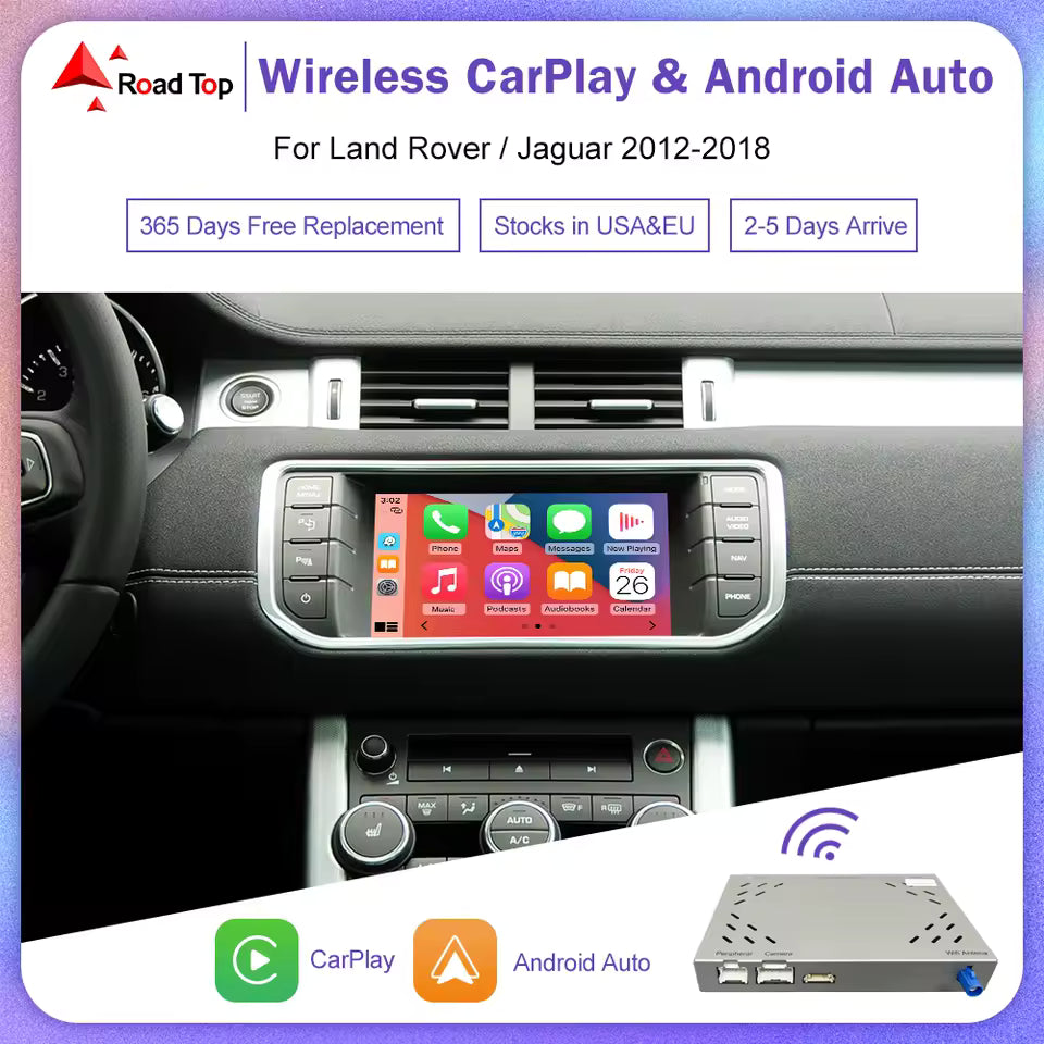 Android Auto Drahtlose Carplay Für Land Rover/Jaguar/Range Rover/Evoque/Discovery 2012-2018 multimedia Navigation Auto Player Mağazam